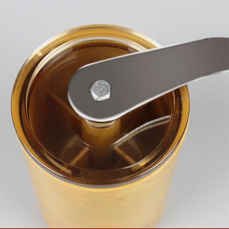 Portable Hand Crank Coffee Machine Detachable Household Manual Grinder for Whole Grains Coffee Grinder Glass Coffee Grinder