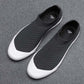 Plus Size 38-44 Summer Men Black Knitting Sneakers Comfortable Running Basketball Shoes Breathable Shockproof Non-slip Lazy Shoes