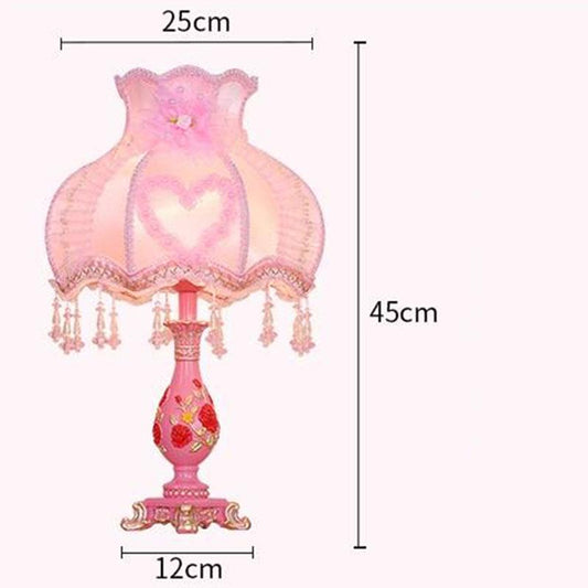 Bedside Lamps Set of  Wedding Living Room Romantic Pink Bedside Lamps