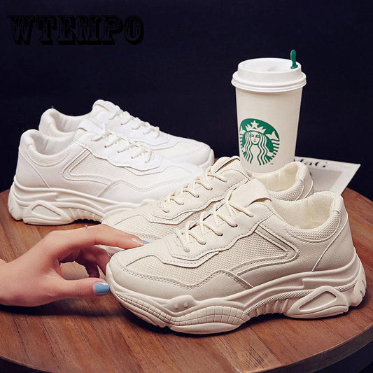 Women Casual Shoes Fashion Women Sneakers Breathable Mesh Walking Shoes Lace Up Flat Shoes Plus size