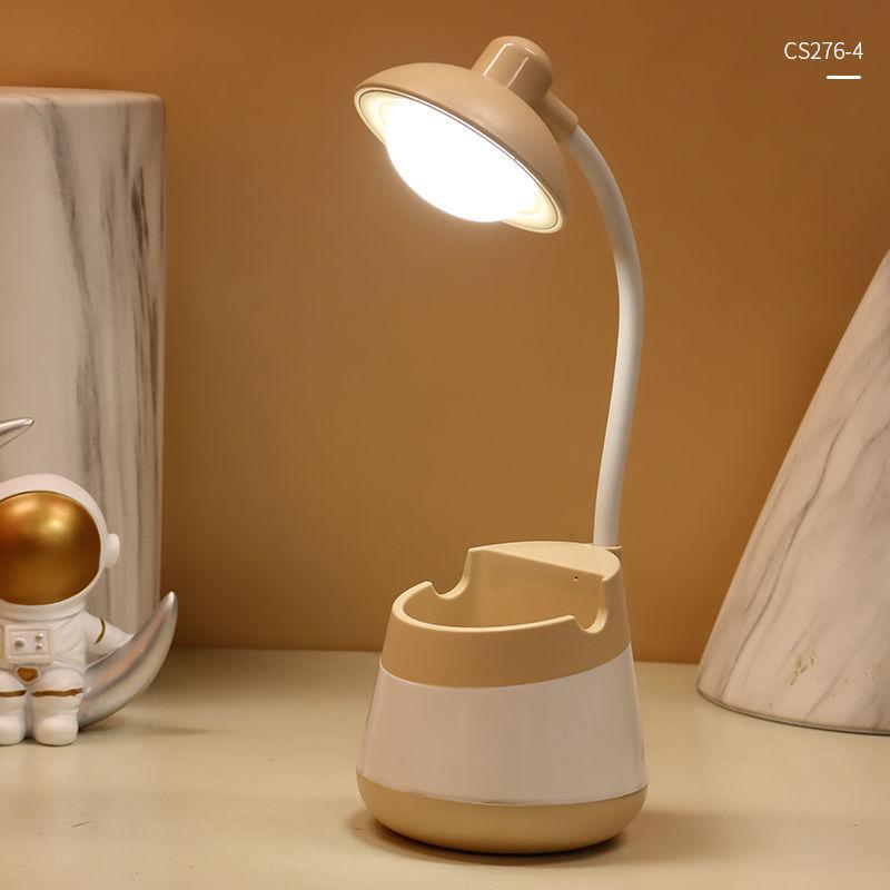 LED Desk Lamp Learning Lamp Eye Protection Lamp Dormitory USB Rechargeable Plug-in UFO Style Bedroom Bedside Lamp Night Light