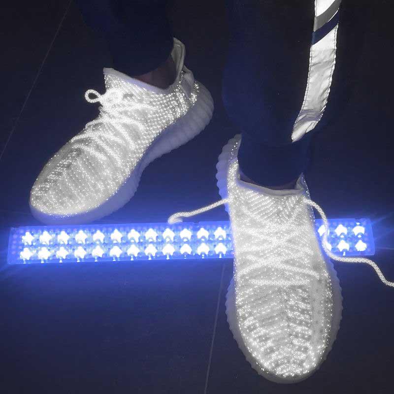 Plus Size 39-44 Summer Men Luminous Sneakers Lightweight Breathable Basketball Running Shoes Student Deodorant Flying Woven Mesh Sports Shoes