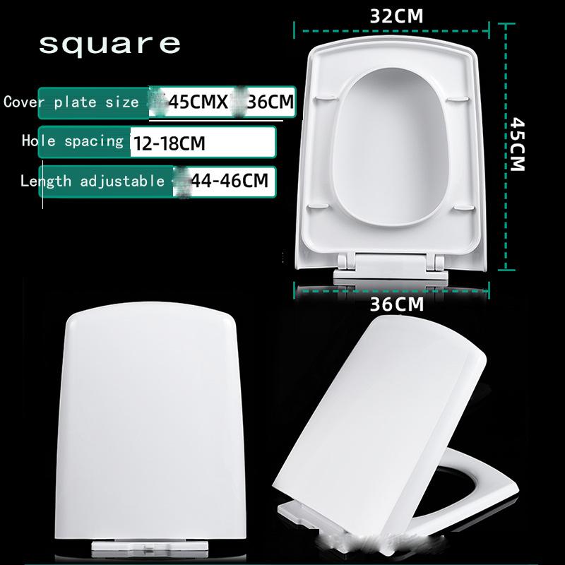 Toilet Cover Thickened Household General Old-fashioned V-shaped U-shaped Square O-shaped Toilet Seat Cover