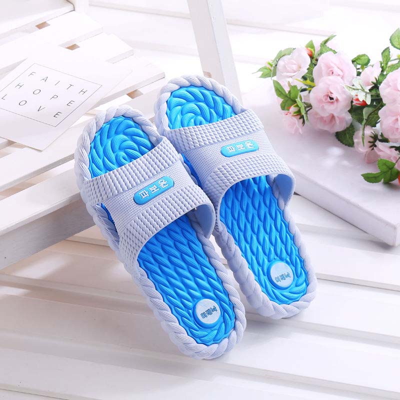 Deodorant Soft Super Non-slip Slippers Female Summer Home Household Couple Massage Bathroom Indoor Sandals and Slippers Female