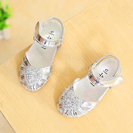 Sandals for Girls Children Fashion Kids Spring Summer Princess Party Shoes Casual Footwears Round Toe 2021