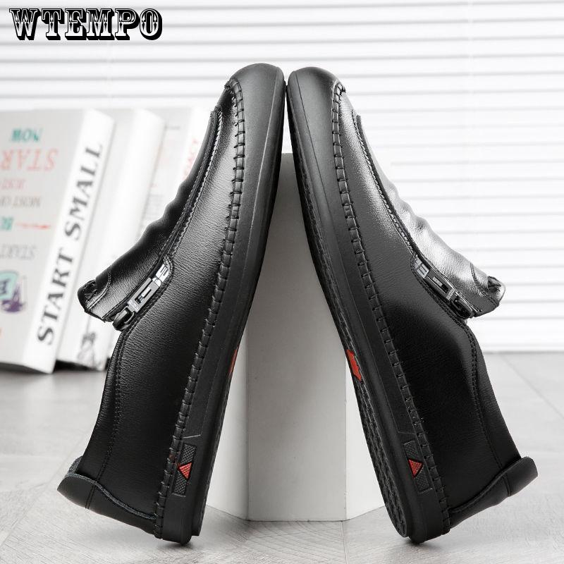 Genuine Leather Men Casual Shoes Luxury Brand Mens Loafers Moccasins Breathable Shoes