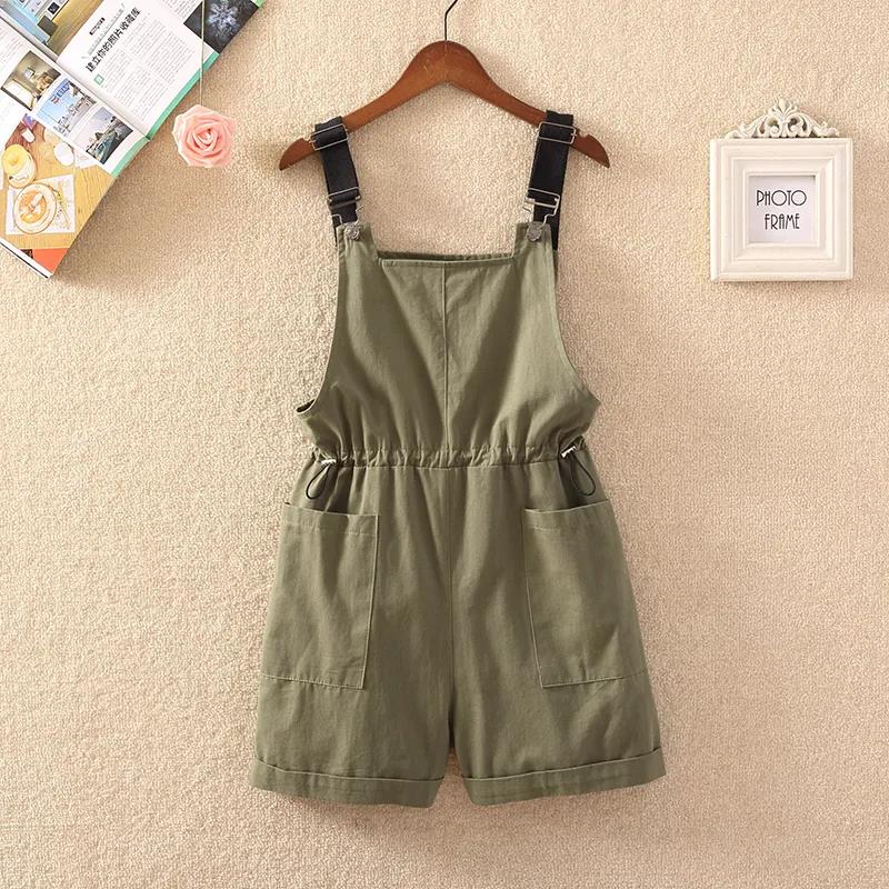 Wide Leg Strap Shorts Women Spring and Summer New Korean Style Loose and Cute Workwear Jumpsuit