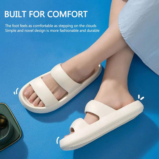 Unisex Slippers Women's Outer Wear Stepping on Shit Touching Flip-flops Bath Non-slip Thick Bottom Sandals Summer Men's Slippers