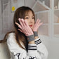 Women's Winter Gloves Warm Thick Touch Screen Half-finger Knitted Woolen Show Two Fingers Working Driving Office Gloves Fingerless Mittens