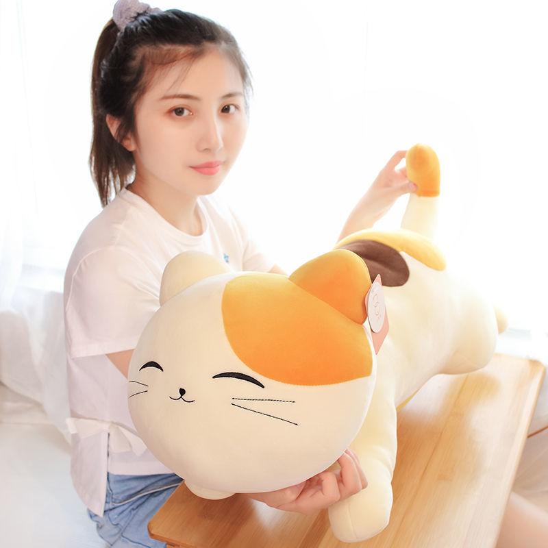 Lovely Cat Pillow Kids Sleeping Doll Kitten Doll Cushion Cute Children Plush Toys Bed Doll Special Kids Gifts