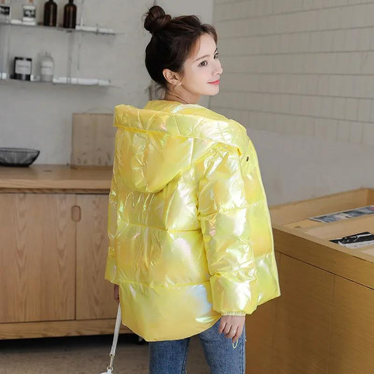 Disposable Bright Face Cotton Clothes Women's Colorful Bread Clothes Korean Version Loose Fairy Temperament Regular Models