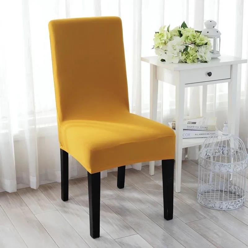 Simple Modern Fabric Half Chair Cover Elastic One-Piece Chair Cover Swivel Chair Dining Chair Cover Stool Cover