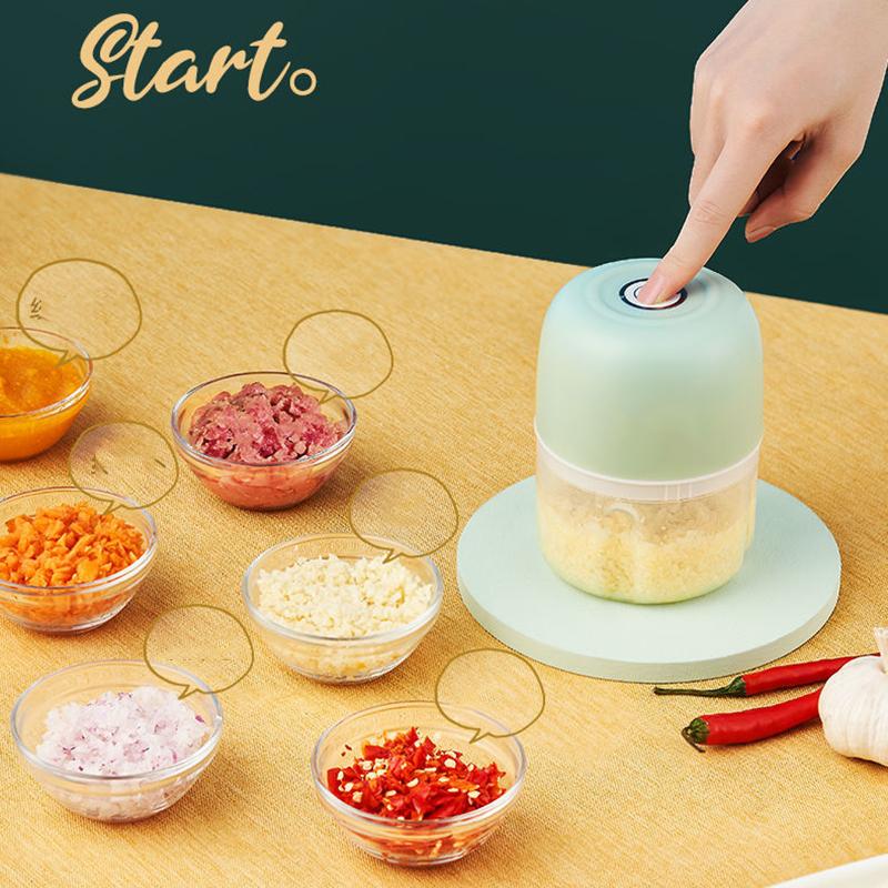 250ml Electric Garlic Artifact Kitchen Garlic Press Garlic Press Wireless Garlic Machine Garlic Beater Garlic Meat Grinder