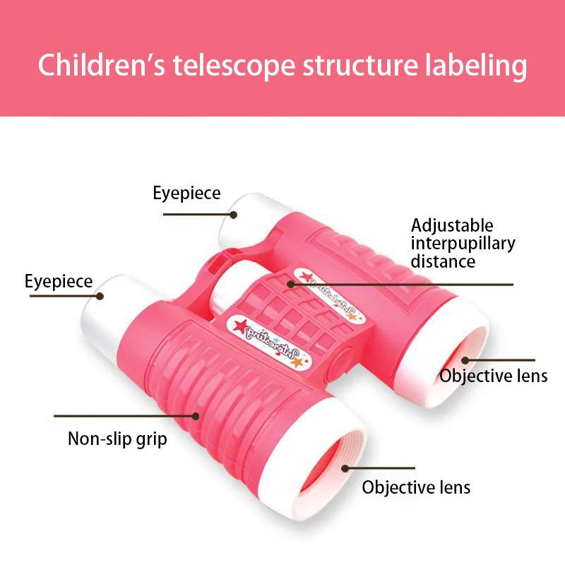 Children's High-definition Eye Protection Binoculars 5 Times Mirror Mini Binoculars Girl Boy Toy Outdoor Small Portable Binoculars