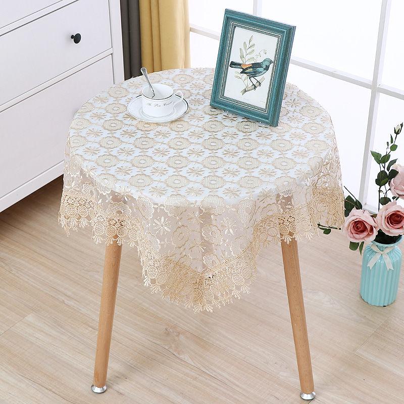 European Style Lace Tablecloth Hollow Tablecloth Pastoral Embroidery Tea Table Cloth Embroidery Universal Cover Towel Fabric Art