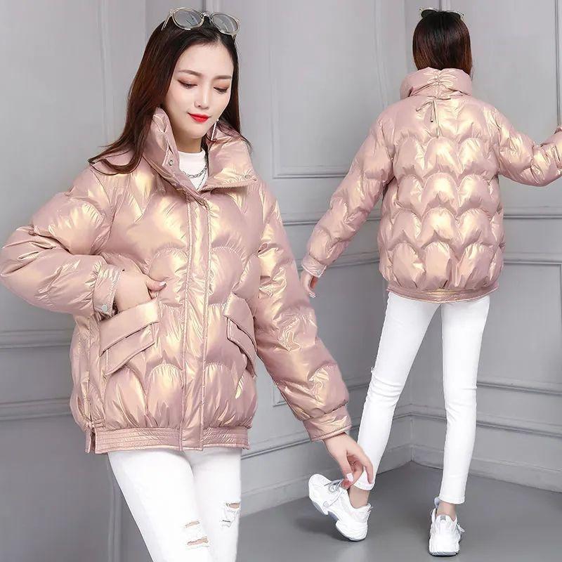 Disposable Bright Face Down Padded Jacket Women's Short Winter 2021 Korean Loose Cotton Padded Jacket Small Padded Jacket