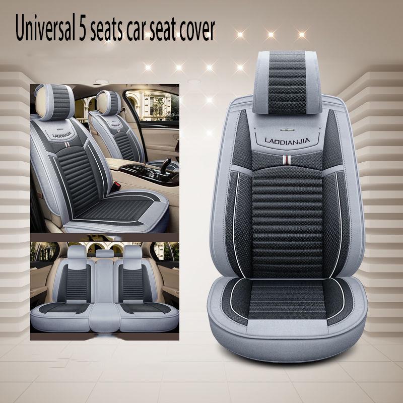 Car seat cover Waterproof Car Seat Cover Universal 5 set Auto Seat Cushion Leather 5 seats Universal