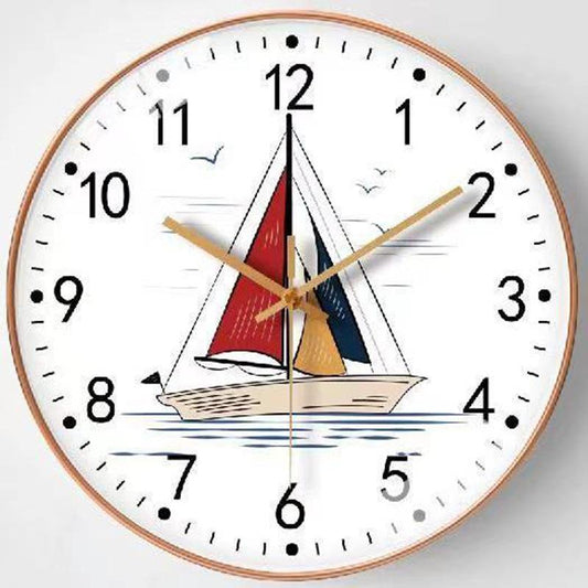 Fashion Mute Wall Free Punching Bedroom Clock Home Decoration Clock Wall Clock Living Room Home