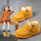 Winter Children's Snow Boots Girls Plus Velvet Thick Cotton Shoes Boys Warm Martin Boots Baby Flat Non-slip Short Boots