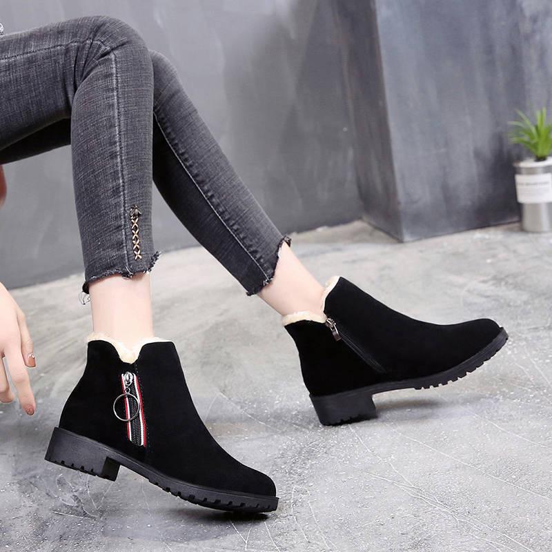 Casual shoes Woman shoes Winter Cold protection Non-slip shoes Snow boots Cotton shoes Outdoor