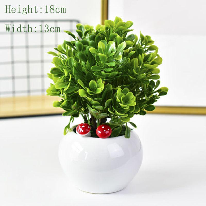 Desktop Decorations Mini Potted Ornaments Creative Simulation Succulents Bonsai Ceramic Pots Succulent