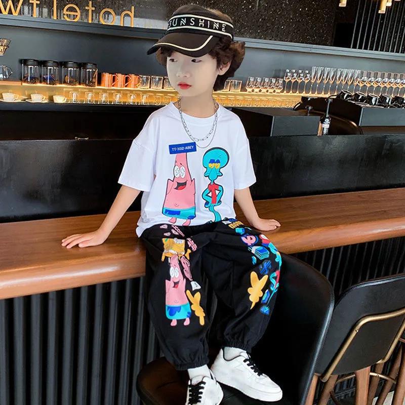 Boys Clothing Sets Summer Suits Small and Medium-sized Children Handsome Sports Summer Clothes Short-sleeved Clothes