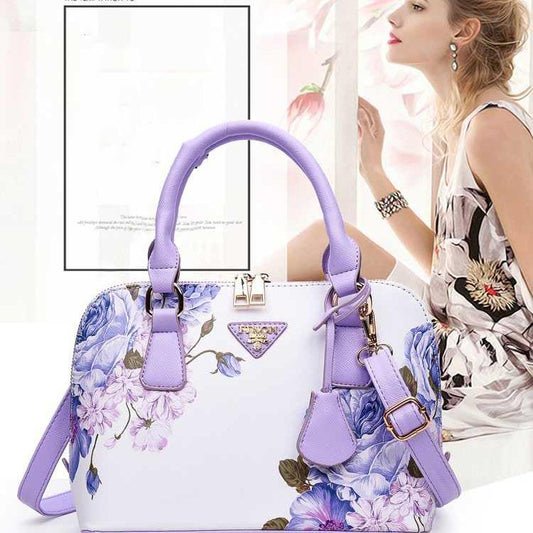 Fashion Womens Bag Printing Shell Bag European American Women's Bag Shoulder Diagonal Mobile Handbag