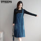 Dress Summer Casual Feminino Vestidos Women Denim Blue Plus Size