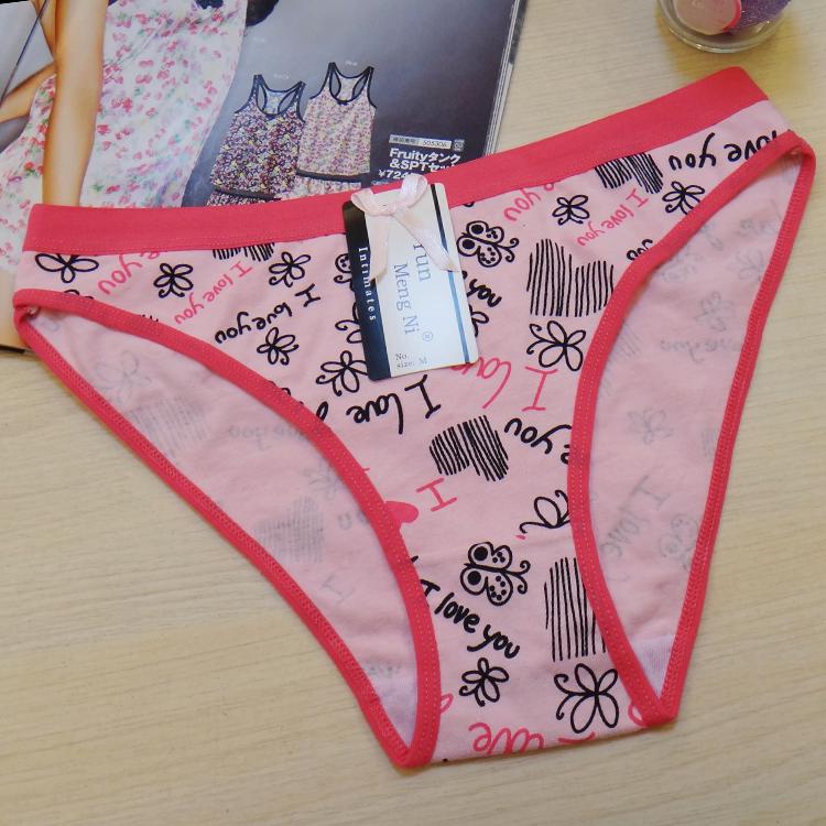 6 Pcs/lot Underwear Women Sexy Cotton Letter Panties Butterfly Shorts Intimate Goods Lingerie