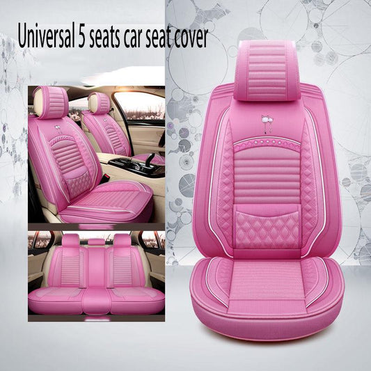 Car Seat Cover Universal 5 set Auto Seat Cushion Leather 5 seats Universal Car seat cover Waterproof