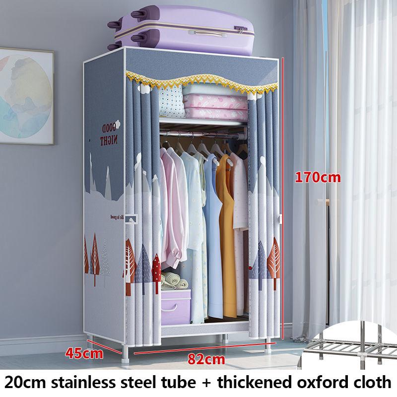 82cm Long Waterproof Storage Rack Cabinet 20mm Stainless Steel Shoe Rack Clothes Rack Modern Style Coat Hanger