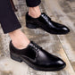 Men's Oxford Shoe Genuine Cow Leather Lace up Formal Shoes Fashion Mens Dress Shoes