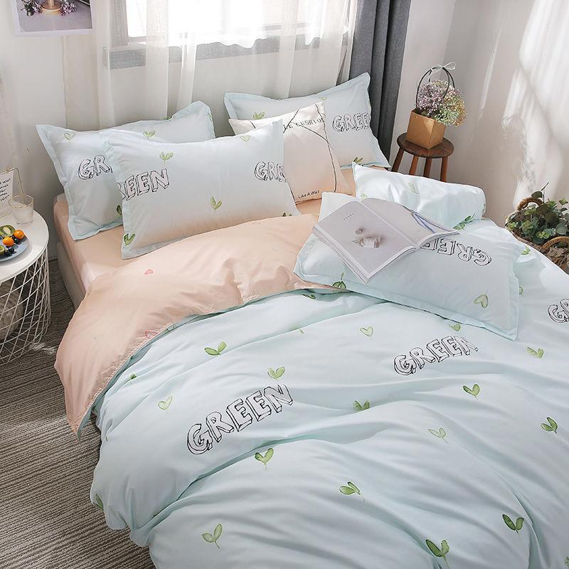 Bedding Set Printed Bed Linen Sheet Plaid Duvet Cover 240x220 Single Double Queen King Quilt Covers Sets Bedclothes