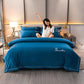 Thick Crystal Velvet Coral Velvet Bedding Winter Plus Velvet Warmth Double-sided Flannel Bed Sheet Four-piece Set