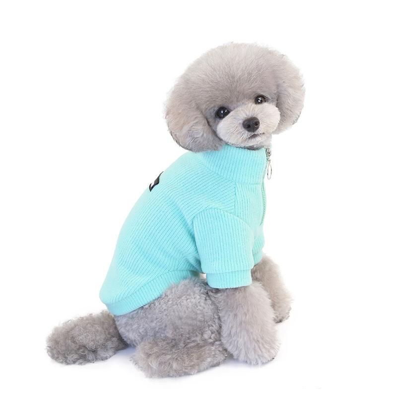 Dog Coats Sweater Soft Winter Pets Dogs Clothing Puppy Warm Thick Knitted Jumpsuit 2 Legs Sleeves Outerwear Full Collar Casual Hoodies for Small Dogs