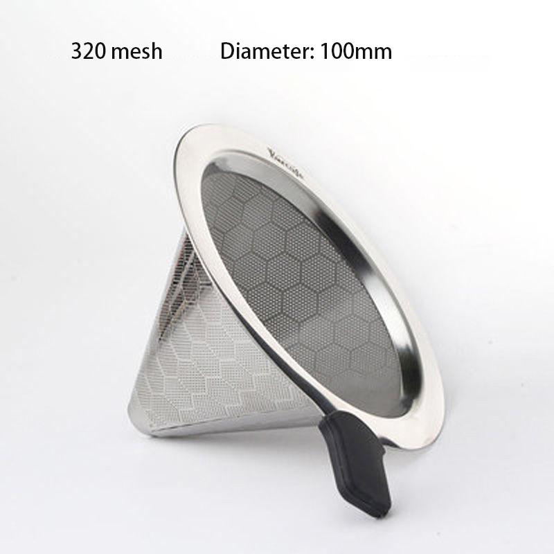 Coffee Filter 304 Stainless Steel Double Drip Filter Coffee Filter Hand Coffee Maker Filter Ultra-fine Mesh