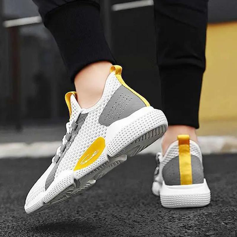 Men's Shoes Spring and Summer Breathable Deodorant Mesh Shoes Student Trend All-match Sports Casual Shoes Men's Flying Shoes