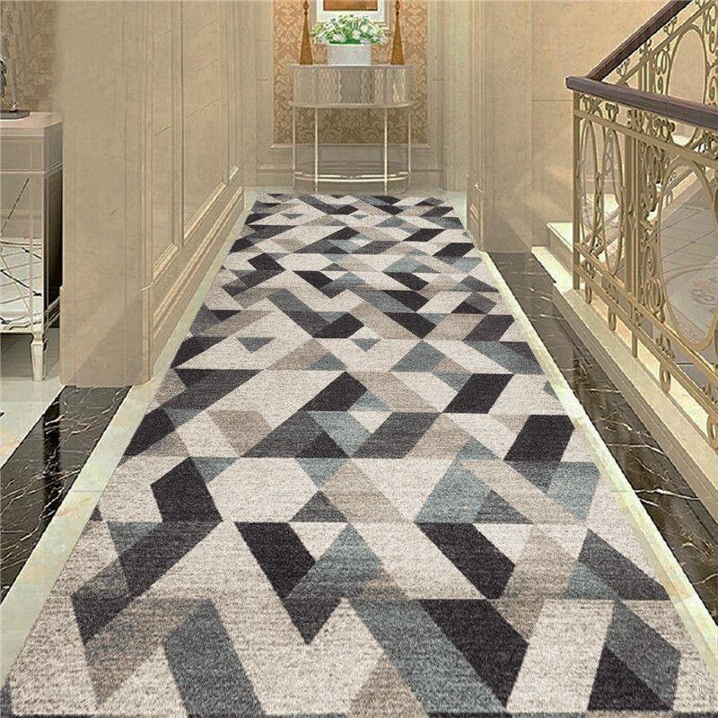 Foyer Entrance Mat European Style Aisle Stairs Anti-slip Mat Living Room Hotel Corridor Full of Carpet