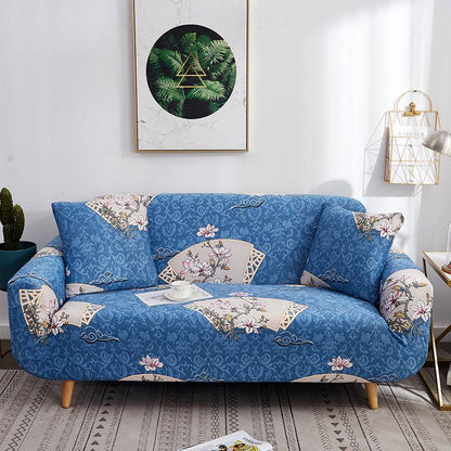 Stretch Polyester Sofa Furniture Cover European Art Print Cloth Machine Washable Sofa Cover