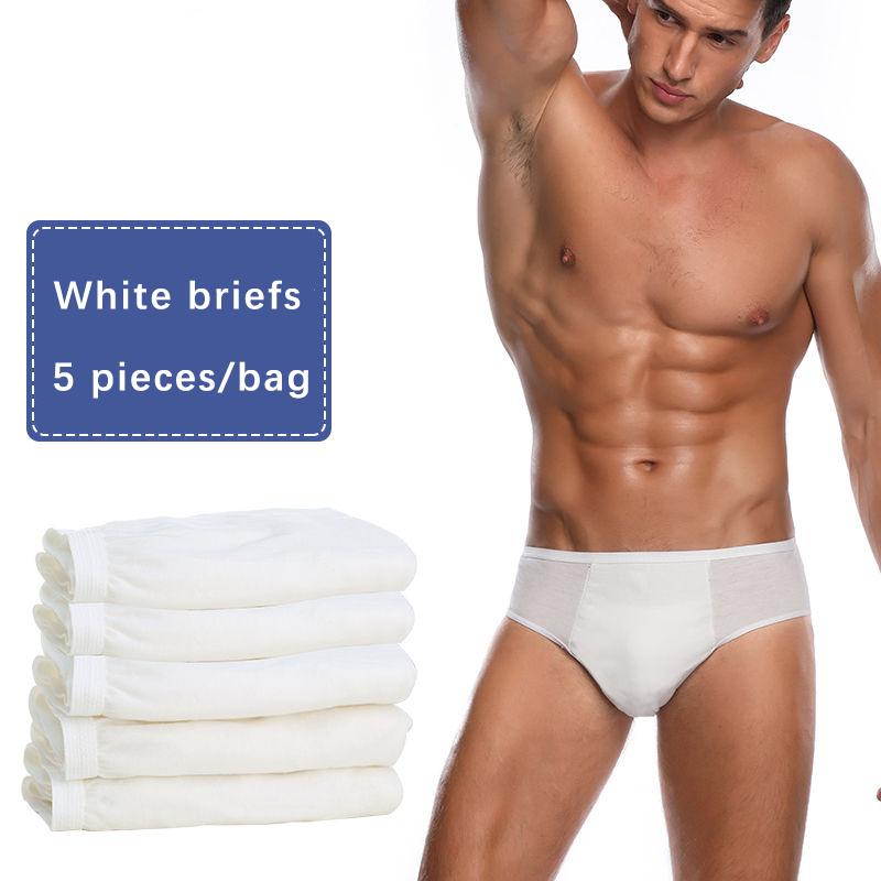 Disposable Men's Cotton Briefs Suitable for Travel and Outdoor Sports, Lightweight and Comfortable Oversized Shorts