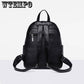 Genuine Leather Backpack Women Shoulder Bag School Backpack Travel Satchel Rucksack