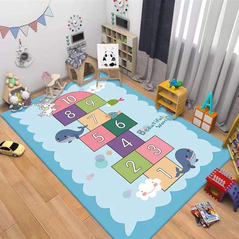 Living Room Home Children Crawling Mat Bedroom Room Cute Cartoon Bedside Carpet