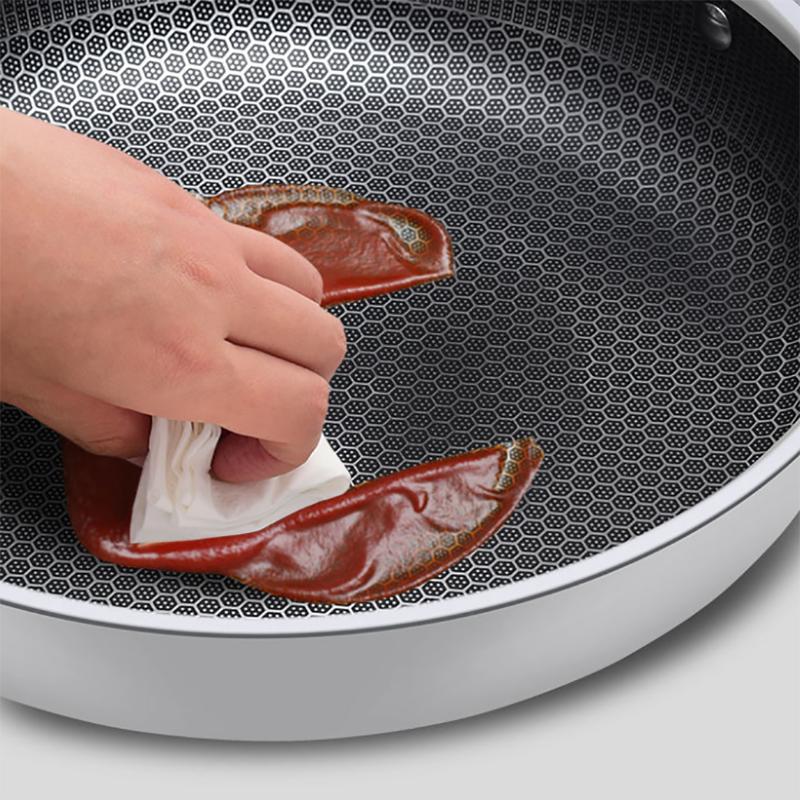 Stainless Steel Pan Non-stick Pan Household Steak Frying Pan Small Omelette Pan Induction Cooker Gas Stove Special Pancake Pan