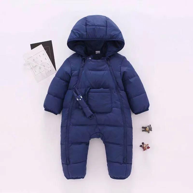 Infant Jumpsuits, Down Jackets, Baby Outing Clothes, Climbing Clothes White Duck Down To Keep Warm