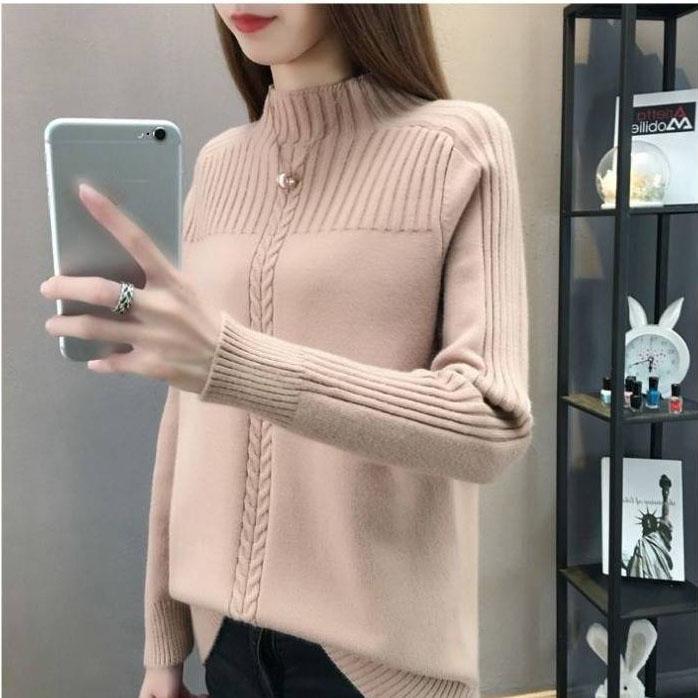 Fashion Women Sweaters and Pullovers Long SleeveTurtleneck Solid Slim Sexy Elastic Women Tops