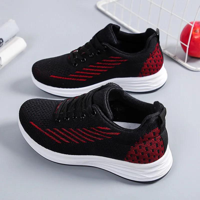 2021 Spring and Autumn Casual Breathable Women's Shoes Fashion All-match Running Shoes Single Shoes Soft Sole Comfortable