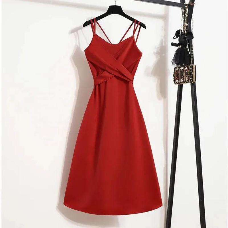 2021 Summer French Style Niche Design Suspender Dress Small Temperament Dress Women