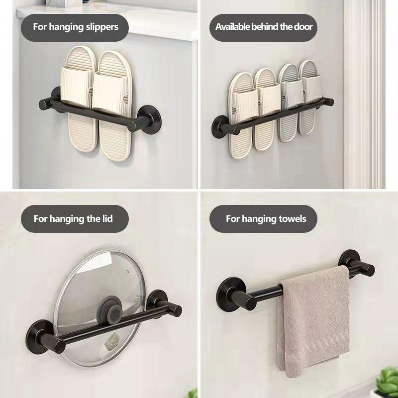 Bathroom Slippers Rack Towel Rack Wall-mounted Indoor Household Shoe Storage Rack Wall Door Rear Rack Shelf Kitchen Organizer