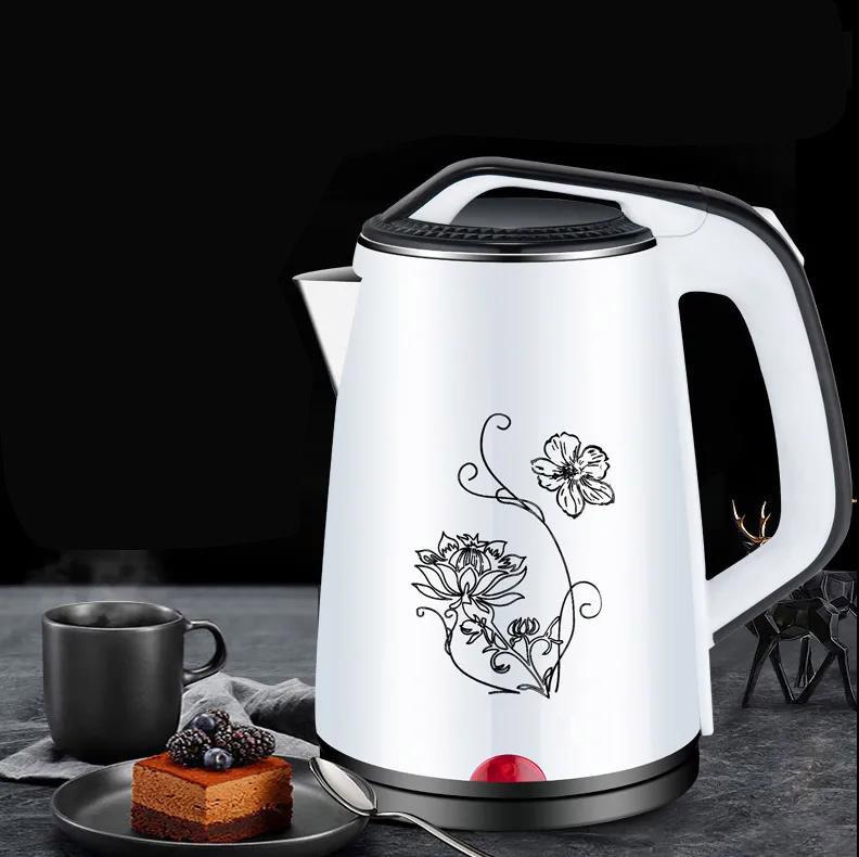 Heat Preservation Electric Kettle Household Anti-dry-burning Large-capacity Kettle Double-layer Anti-scalding Stainless Steel Kettle