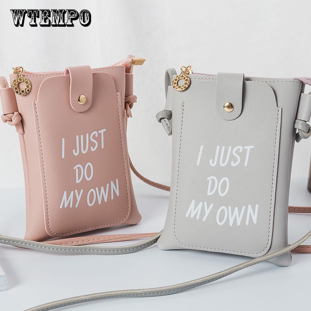 Women Crossbody Bag  Mini Bag Portable Solid Coin Purse Change Money Bag Phone Back